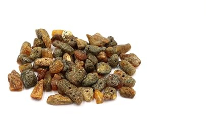 amber-us rå baltisk bärnsten med 1,1 mm hål. Bärnstensstorlekar från 8 till 16 mm. Certifierade bärnstenspärlor. Perfekt för smyckestillverkning, Sten