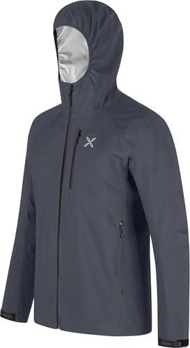 MONTURA Nordik Jacket, Giacca da Uomo impermeabile e antivento ideale per escursionismo, trekking e tempo libero (IT, Testo, M, Regular, Regular, Graphite Blue)