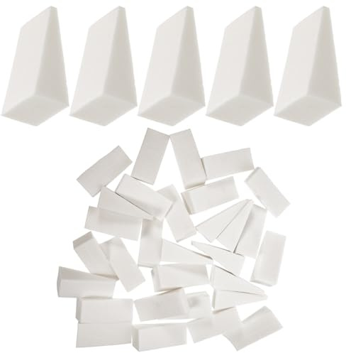 POPETPOP 50 Esponjas Pequeñas de Pintura para Artistas, Esponjas de Color Claro, Absorbentes y Elásticas, Ideales para Manualidades y Acuarela