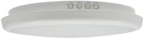 ChiliTec LED Deckenleuchte mit Bewegungsmelder 26cm IP54 Innen Aussen - Präsenzmelder Dämmerungssensor - 16W 1500Lm 40mm Flach - Rund Feuchtraumleuchte HF Radar Sensor 4000k Weiß