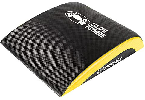 CCLIFE Abdominal Trainer Mat Abmat Sit Up Ab Matte Bauchmatte Fitnessmatte für Bauchtrainer AbMatte AbMatt Ab Crunch Bauchtraining, Schwarz&Gelb