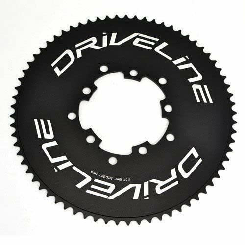 Driveline 69T AL7075 Rennrad TT Kettenblatt 69T, BCD 110/130mm, schwarz, ST1408-N