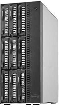 TERRAMASTER T9-450 9Bay NAS Storage - Almacenamiento en Red de Alta Velocidad con CPU Atom C3558R Quad-Core, 8GB de Memoria DDR4, Interfaces duales SFP+ 10GbE, Puertos duales 2.5GbE