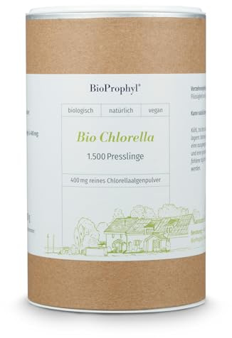 BioProphyl® BIO Chlorella - 400 mg Chlorella Algenpulver aus kontrolliert biologischem Anbau - 1500 Presslinge