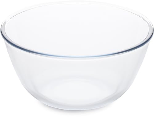 Guardini, Ciotola Ø 21 cm - 2.1L, Vetro borosilicato, Trasparente/Azzurro