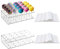 Cake Pop Ständer, 2 Stücke Cake Pop Ständer mit 200 Farbe Cake Pop Stiele, 20 Löcher Lollipop Holder für Dessert Tisch Hochzeit Halloween Christmas Party Geburtstag Deko