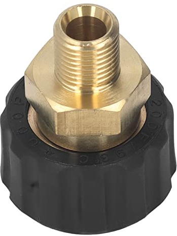 Högtryckstvättadapter Mässingsgummi G1/4in Till M22 X 1,5 Mm Gänga för Högtryckstvättslang för Utbyte Hona Till Hona 14 Mm OD Högtryckstvättadapter (Akozon1a56buc2ns-11)