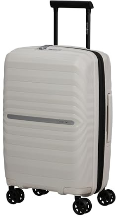 Samsonite Neo Flux Spinner kabinväska, 55 cm | Varm Neutral, expanderbar hård väska, 55H x 35W x 23D cm, 39/45 L, 2.7 kg, med TSA-lås och invändiga korsremmar