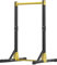 Verstellbare Klimmzugstation, Tragbare Freistehende Klimmzugstange mit 11 Höhenstufen, Multifunktionaler Power Tower für Home Gym, Heavy Duty Pull Up Ständer für Krafttraining Schwarz