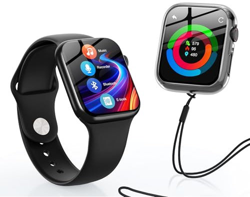 SWOFY Reproductor MP3 Bluetooth 5.3 de 32 GB, pantalla táctil, banda de muñeca, grabación de alta fidelidad, rastreador de fitness, diseño de pulsera deportiva/correr/gimnasio (negro)