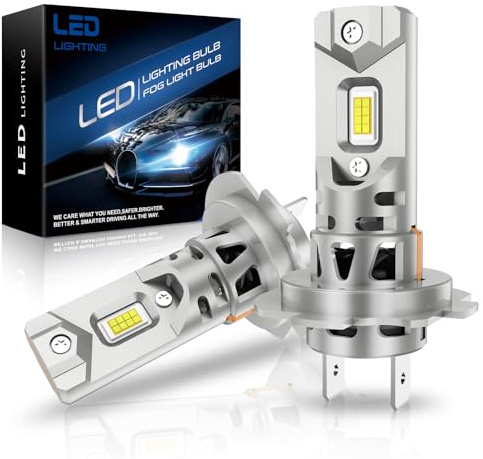 SHINYY Ampoules H7 LED 24000LM, 2026 Nouveau 6500K Blanc Froid Haute Puissance Lampes LED H7 Feux de Croisement/Feux de Route, Plug and Play, Pack de 2