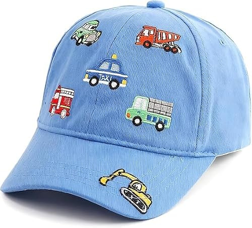 FCXVXCL Cars Cappellino da Baseball, Cartoon Cotone Cappello da Sole, Regolabile Hip-Hop Danza Cappello Cosplay Berretto da Baseball Estate Running per Bambinis 3-8 Anni(B)
