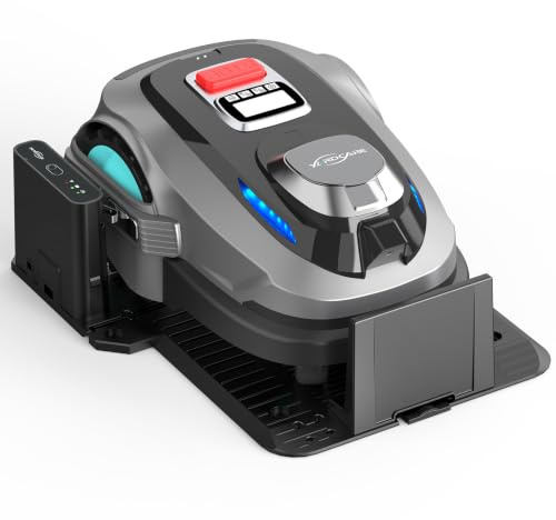 YARDCARE N1600PRO Robot cortacésped sin Cable perimetral, hasta 1600 m², navegación RTK y visión con IA, detección de más de 300 obstáculos, Recorrido en U, Gestión Zonas, Corte 20–60 mm por App