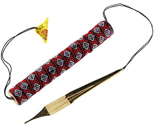 Maultrommel Dan Moi BASSTON aus Vietnam präzise feines Messing mit Bambushülle Mund leicht zu spielen fein modulierbar Instrument Musik Klang Percussion Weltmusik