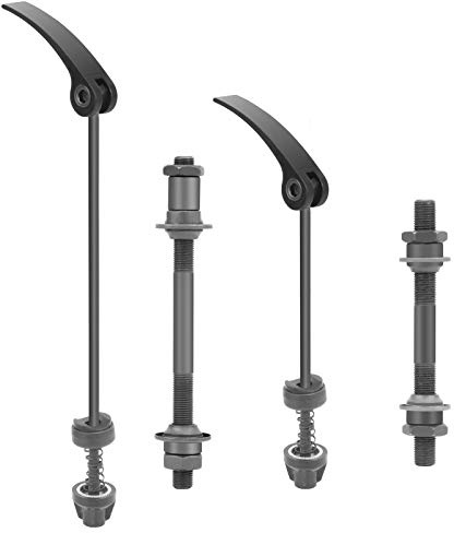 QKURT Perno Ruota Posteriore Bici, 1 Paio Mozzi per Bicicletta Set di sgancio rapido Anteriore e Posteriore per Bici da Strada, Mountain Bike, MTB, BMX