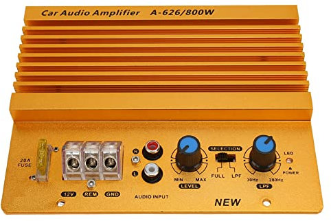 Verstärker Car Audio Stereo, 12 V 800 W Leistungsstarke Bass-Subwoofer-Platine, Verdickte Freiliegende Wärmeableitungsplatte, für Fahrzeuge mit 12 V Spannung, Einfach zu Bedienen