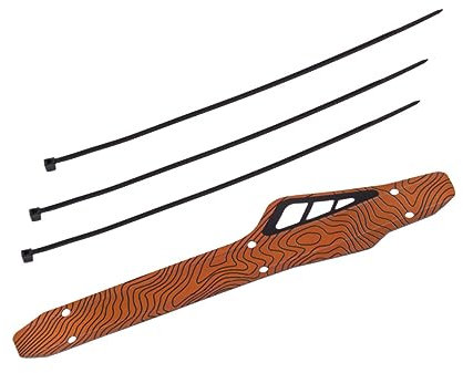 Sosoport 2er-Pack Mountainbike-kettenschutz Orangefarbener Kettenaufkleber für Die Fahrradkette