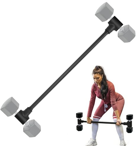 bimiti Dumbbell Connector Bar 102 cm Length Dumbbell Converter Barbell Converter Up to 80kg for Workouts Home Gym Body Fitness