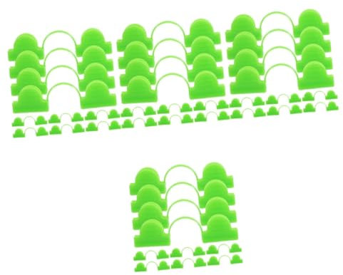 Sosoport 200 Stk Zubehör Für Gartengewächshäuser Clip-ins Thermofolienklemme Für Gewächshäuser Kunststoff-gewächshausclip Kunststoffklammern Gartenclips Laminierung Plastik Winddicht