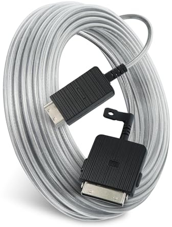 VG-SOCR15/ZA One Connect Cable compatible con Samsung QLED 4K The Frame TV 15m/49ft Fibra óptica para QN43/50/55/65/75/85LS03RAF/LS03BAF/LS03TAF/LS03DAF