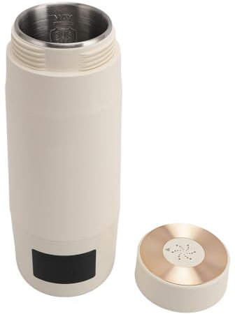 Hervidor Eléctrico Pequeño Portátil, Caldera de Agua Caliente de 300 Ml de Capacidad, Calentamiento Rápido, Hervidor Eléctrico de Viaje de Acero Inoxidable Recargable por USB