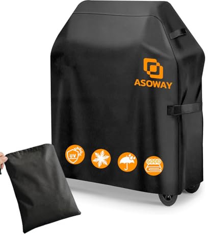 Grillabdeckung Wetterfest, Grill Abdeckung 600D Hochwertige Oxford Gewebe Reißfest für Weber, Enders,Grill Abdeckhaube Wasserdicht,Winddicht UV-Beständiges (76x66x110cm)