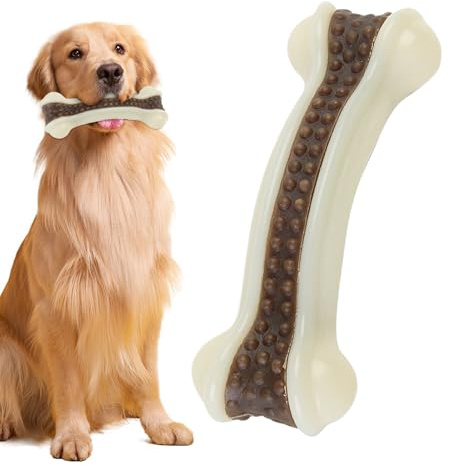 Genérico Hueso mordedor de Perros,Hueso de Nylon para Limpieza y Juego Interactivo | Juguetes para Perros Masticadores Agresivos - para Cachorro y Perro de Raza pequeña y Grande, estimulación,