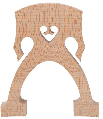 GOWENIC 4/4 Fot Hög Maple Cello Bridge | Handgjord Träcellobrygga för Standard, Uppgraderat Ljudöverföringstillbehör
