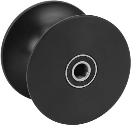 Tbest 90 X 64 Mm Båtsläp Bogrulle Abs Stötdämpning Bow Bell Roller för Yacht Trailers Black Bow Stop Roller