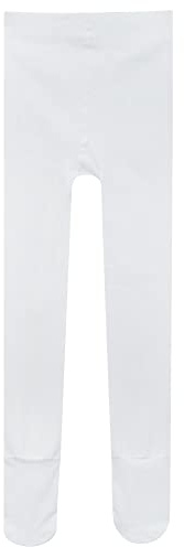 s.lemon Collants de Ballet, Collants de Danse Convertibles Avec/Sans Pied pour Filles et Femmes Blanc XL
