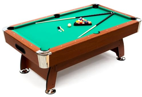 Mesa de Billar Semi Profesional Cortes | Mesa Elegante, Experiencia de Juego Profeisonal y Accesorios Incluidos | Pack Juega Ya con Todo Incluido Listo para Jugar