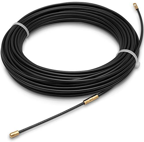 Smith-Products Kabel Einziehspirale 20 Meter Durchmesser 4mm, Nylon, Kabelverlegung einziehdraht durchziehhilfe Einziehhilfe