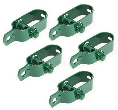 Linxor - Lot de 5 tendeurs en Acier galvanisé plastifié N°2 pour Fil de Grillage ou Autre - Vert