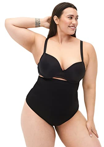 Zizzi Shapewear för kvinnor stora storlekar, G-string med hög midja, storlek