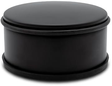 Metall Türstopper in schwarz - 11 cm x 6 cm - Türpuffer aus Metall mit rutschfester Unterseite - Tür Stopper Puffer Feststeller Halter matt schwer