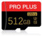 512gb Carte mémoire Micro SD 512gb Carte mémoire Haute Vitesse Classe 10 pour Smartphone, caméras de sécurité, tablettes et Drones (512gb)