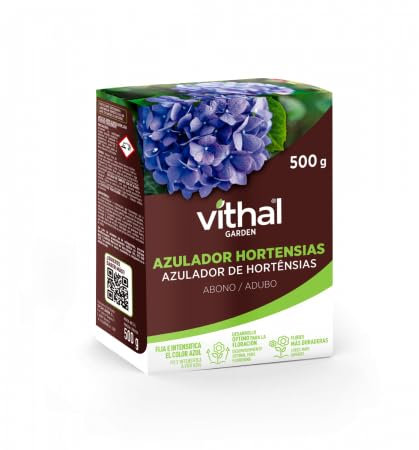 VITHAL Azulador de Hortensias 500g - Abono Plantas Sólido Soluble para Cambiar el Color de las Hortensias