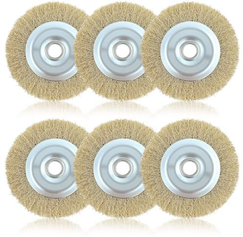 RAC814 Replacement Wire Brush for Ryobi Patio Cleaner, Block Paving Wire Brush Wheel for RY18PCA-0 & OPC1800, Joint Cleaning Metal Brush 115mm