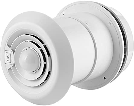 Rosvola Ventilador para RV de 12V, Extractor de Techo Silencioso para Autocaravanas y Remolques, ABS Blanco, 4000R/min, Ajustable