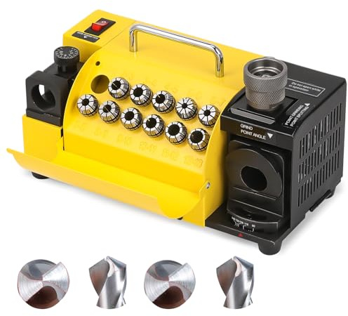 Huanyu MR-13B Ad alta precisione Drill Bit Grinder Portable Drill Bit Sharpener Re-sharpener Angle Grinding Machine, gamma di grinding: 63 -s - 13 (220V, CBN (per HSS))