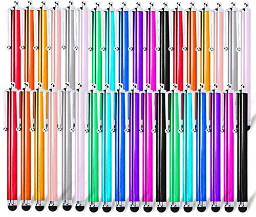 Briout Stylus Pens for Touch Screens, 36 Pack Capacitive Stylus, High Precision Compatible with All Universal Touch Screen Devices (12 Multicolor)