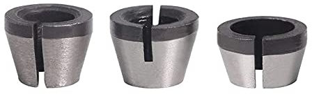 Mesee 3 Stück Spannzangen Adapter, Spannzange für Geradschleifer, Fräser Chuck Collet Adapter, Fräsmaschinenteile, Router Spannzange für Geradschleifer Schneiden Graviermaschine - 6mm 6.35mm 8mm