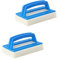Ksvaye 2 Stück Poolbürste Pool Schwamm Bürste Pool Reinigungsbürste Schwimmbadbürste Handbürste Poolreinigung Handschrubber Schwimmbad Teich Bürste mit Griff zum Reinigen von Schmutz und Moos