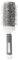Canzoon brosse ronde brushing 53 mm brosse brushing professionnel brosse ronde cheveux ceramique Pour Le Brushing, Le Coiffage, Le Curling(Gris)