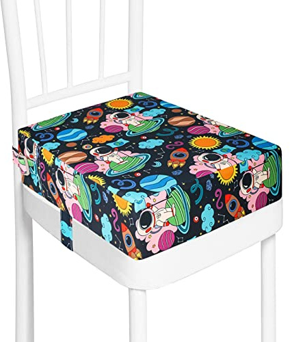 Alzador Silla para Niños Comer, Impermeable Fuerte Soporte Portátil Asiento Elevador para las Comidas de los Niños Pequeños, Fácil de limpiar Cojín del Asiento Elevador (Azul tibetano)