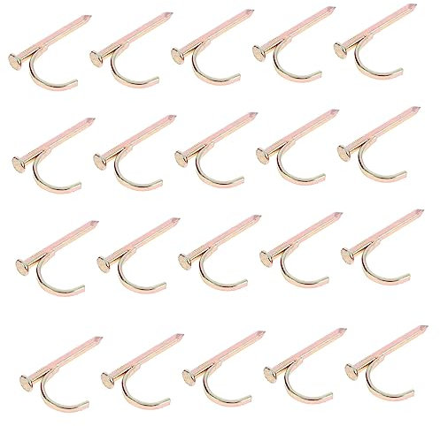 DOITOOL 20pezzi Ganci Per Tubo Acciaio Chiodi Per Fissaggio Facile Installazione Alta Resistenza e Corrosione Per Progetti Idraulici e Elettrici