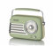 HAEGER Radio FM Vintage Retro Bluetooth - Batería 12H, Am/FM, USB, AUX, Bluetooh