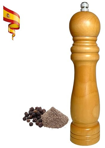 LR SE7EN ® Molinillo de Pimienta y Especias de Alta Durabilidad | Pimentero de Madera | Resistencia y Versatilidad | Uso Doméstico y Profesional | Molinillo de Sal y Pimienta de Madera