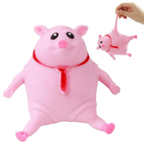 Giocattolo Da Schiacciare Piggy Antistress, Rosa Piggy Giocattolo Antistress, Spremere Maiale Giocattolo per Adulti & Bambini, Antistress Da Impastare Per Alleviare Sensoriali (Maiale)