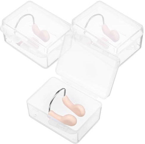 UPKOCH 3 Piezas Pinzas Nariz Natación Antideslizantes Impermeables para Adultos Clips Protector Nasal Ergonomía